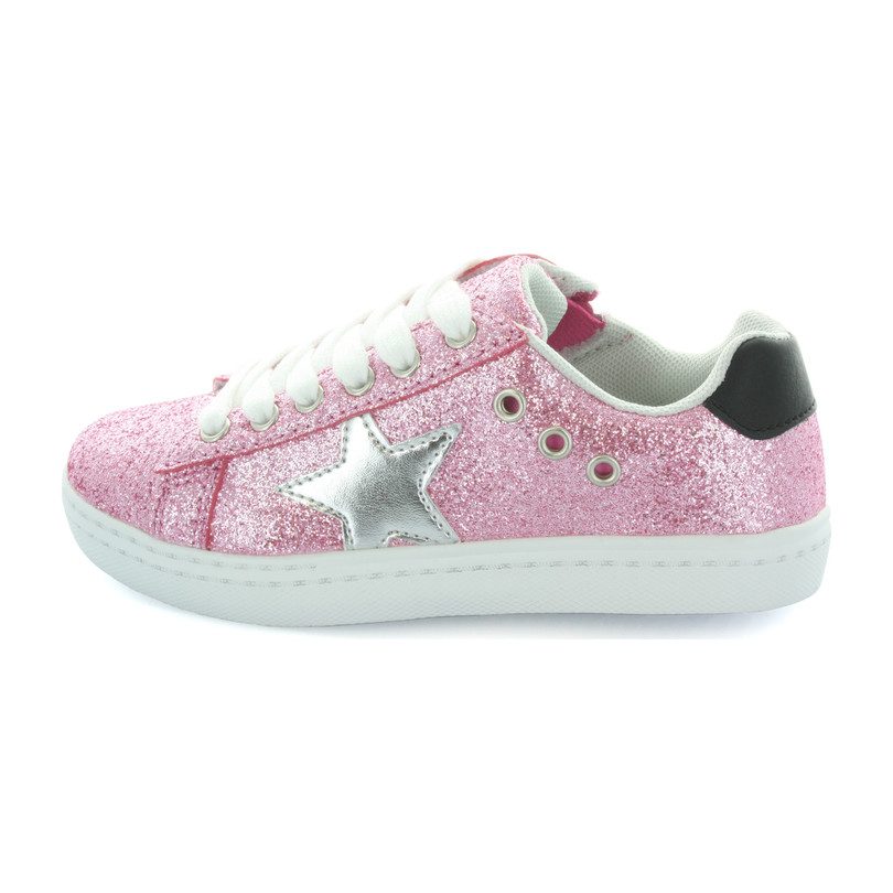Mia Star Sneaker, Pink Glitter Mia Star Sneaker, Pink Glitter