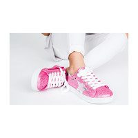 Mia Star Sneaker, Pink Glitter