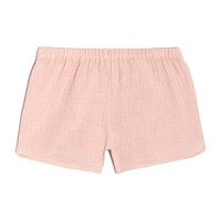 Catherine Pull-On Short, Pale Pink Cotton Muslin