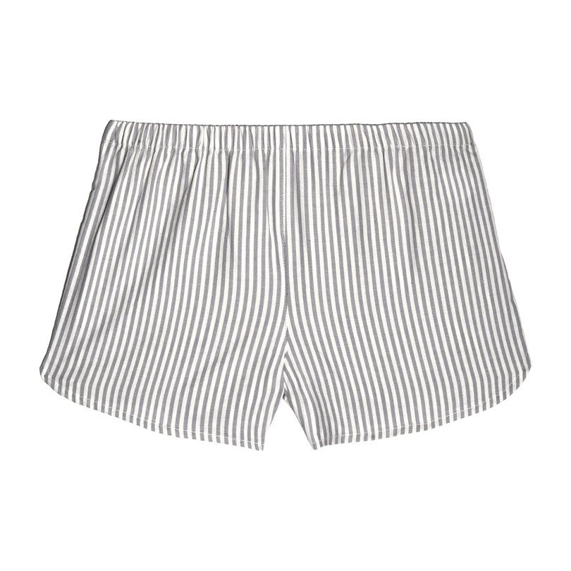Catherine Pull-On Short, Grey Stripe Catherine Pull-On Short, Grey Stripe