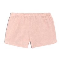 Catherine Pull-On Short, Pale Pink Cotton Muslin