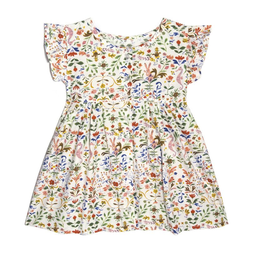 Lu Lu Ruffle Top, Flowers & Rabbits Lu Lu Ruffle Top, Flowers & Rabbits