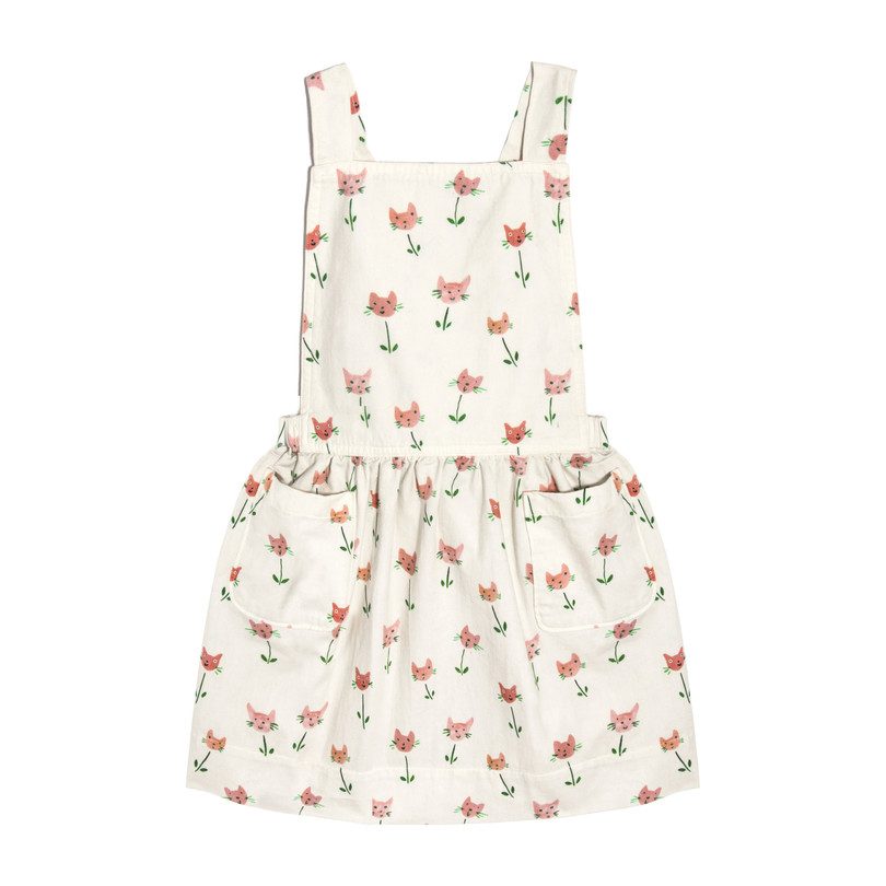 Millie Overall Dress, Cat Tulips Millie Overall Dress, Cat Tulips