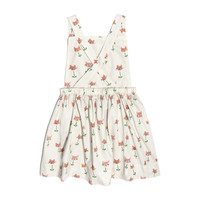 Millie Overall Dress, Cat Tulips