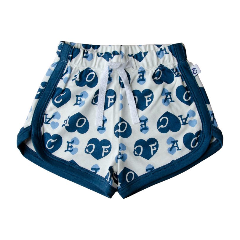 Ace of Hearts Shorts, Blue Ace of Hearts Shorts, Blue