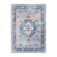Thea Saffron Rug, Blue Multi