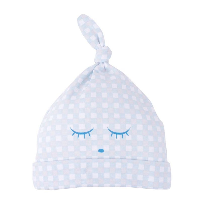 Tossie Hat, Blue Plaid Tossie Hat, Blue Plaid