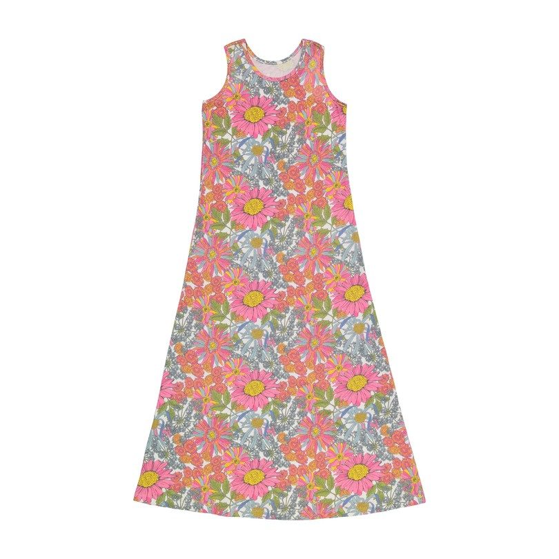 Wildflower Maxi Dress, Pink Floral Wildflower Maxi Dress, Pink Floral