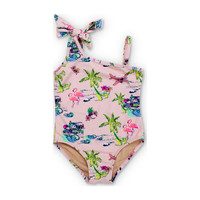 Tiki One Shoulder Swimsuit