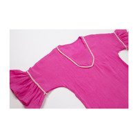 Bell Sleeve Gauze Coverup, Pink