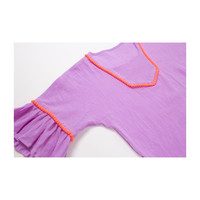 Bell Sleeve Gauze Coverup, Purple