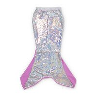 Flippable Sequins Mermaid Tail, Purple & Silver