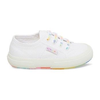 Classic Canvas Lace Up, White Multi Classic Canvas Lace Up, White Multi