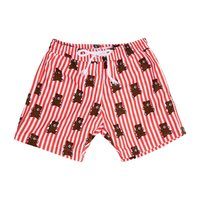 Mason Red Stripes and Bears Swim Trunks