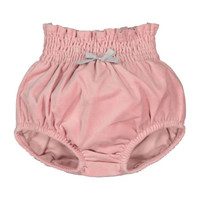 Velour Bow Bloomer, Pink