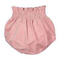 Velour Bow Bloomer, Pink