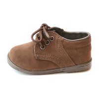 Baby James Nubuck Leather Lace Up Shoe, Brown