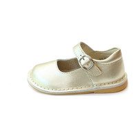 Grace Metallic Leather Stitch Down School Mary Jane, Gold