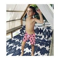 Mason Red Stripes and Bears Swim Trunks