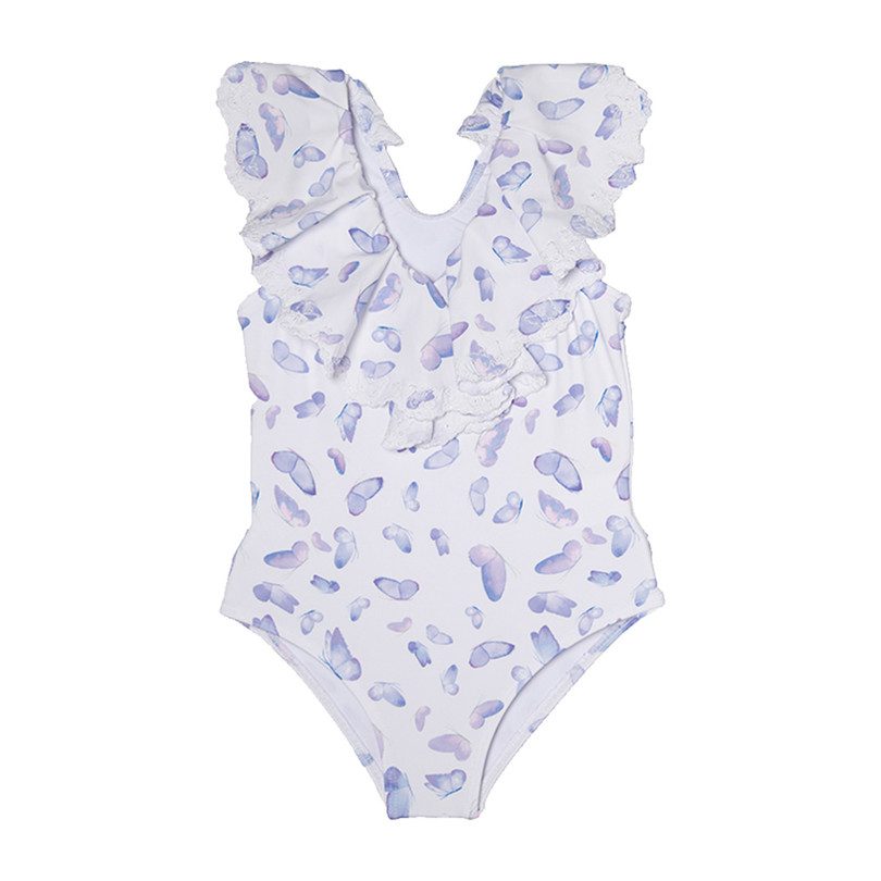 Romance Ruffle One Piece, Watercolor Romance Ruffle One Piece, Watercolor
