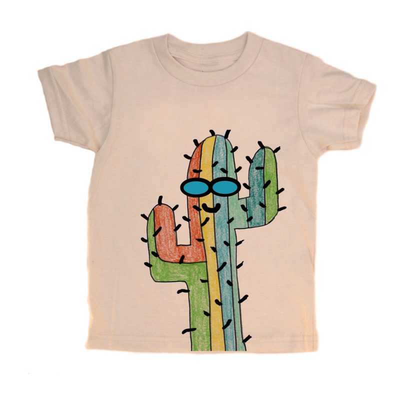 Cactus Tee, Natural Cactus Tee, Natural