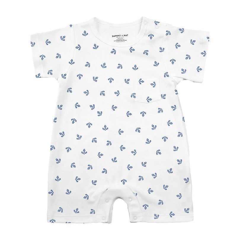 Summer Romper, Blue Anchor Summer Romper, Blue Anchor