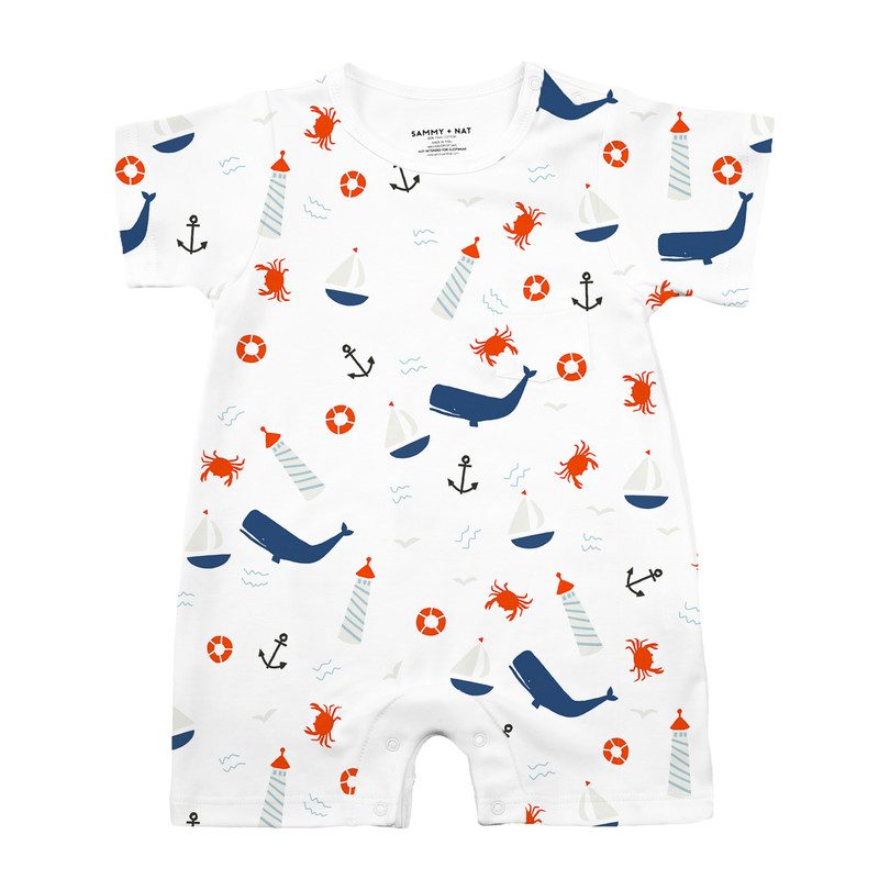 Summer Romper, Nautical Summer Romper, Nautical