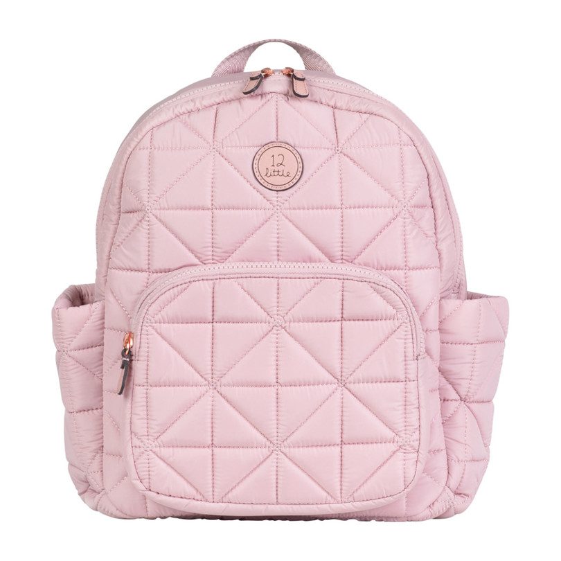 Quilted Little Companion Backpack, Blush Pink - Bags - Maisonette