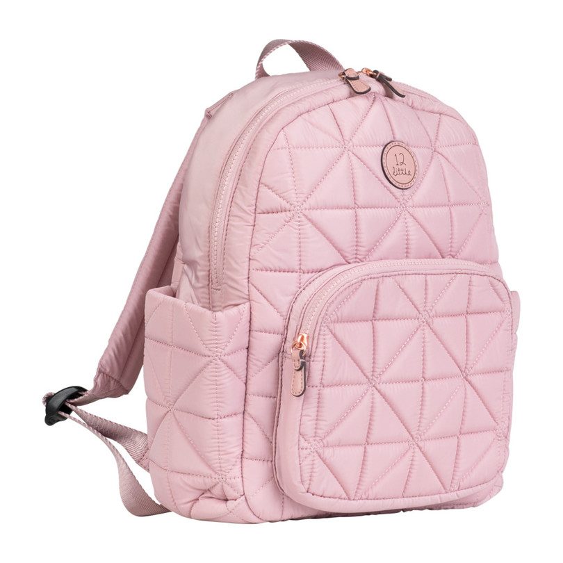 Quilted Little Companion Backpack, Blush Pink - Bags - Maisonette