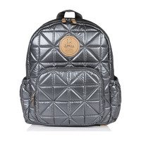 Quilted Little Companion Backpack, Pewter
