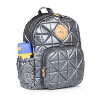 Quilted Little Companion Backpack, Pewter