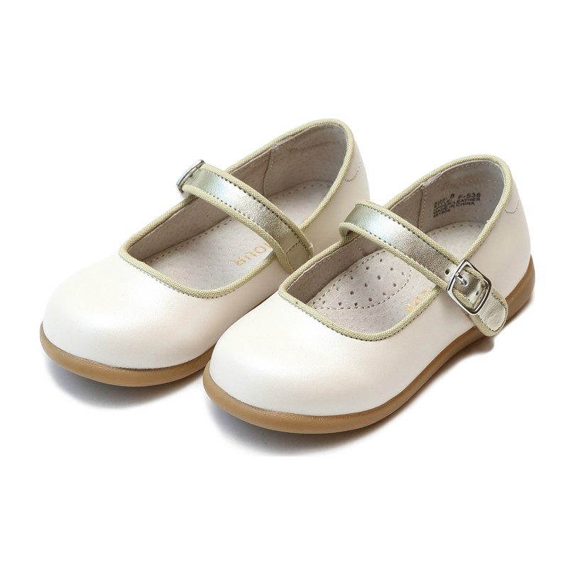 Olga Classic Buckled Mary Jane, White - Shoes - Maisonette
