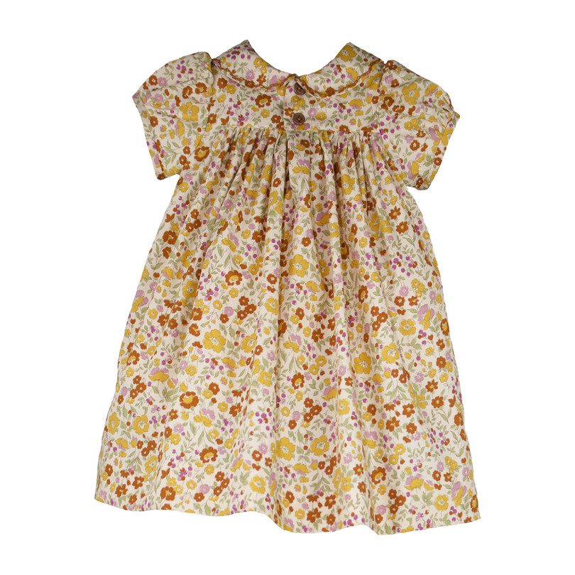 Hand Smocked & Embroidered Baby Dress, Winter Floral - Maisonette