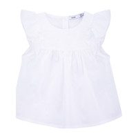 Tropical Flowers Blouse, White