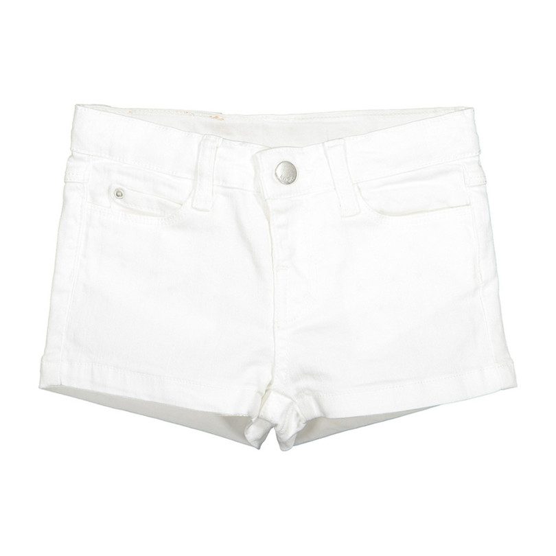 Twill Shorts, White - Shorts - Maisonette