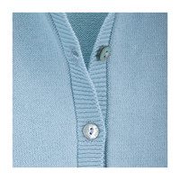 Ballon Sleeve Knitted Jacket, Aqua Haze