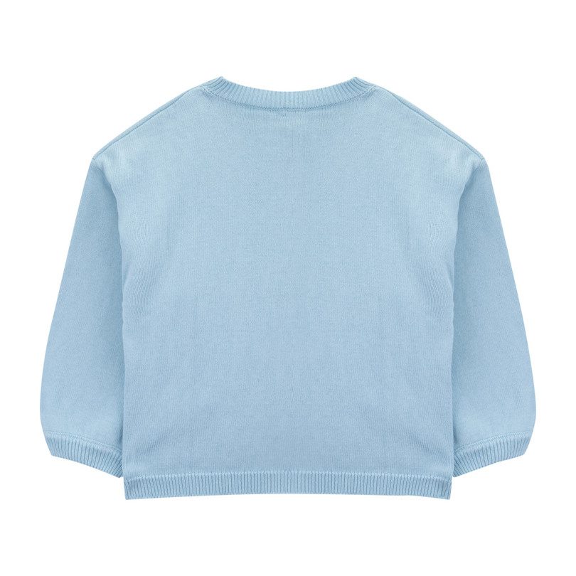 Ballon Sleeve Knitted Jacket, Aqua Haze Ballon Sleeve Knitted Jacket, Aqua Haze