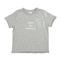 Save The Animals T-Shirt, High Rise Grey