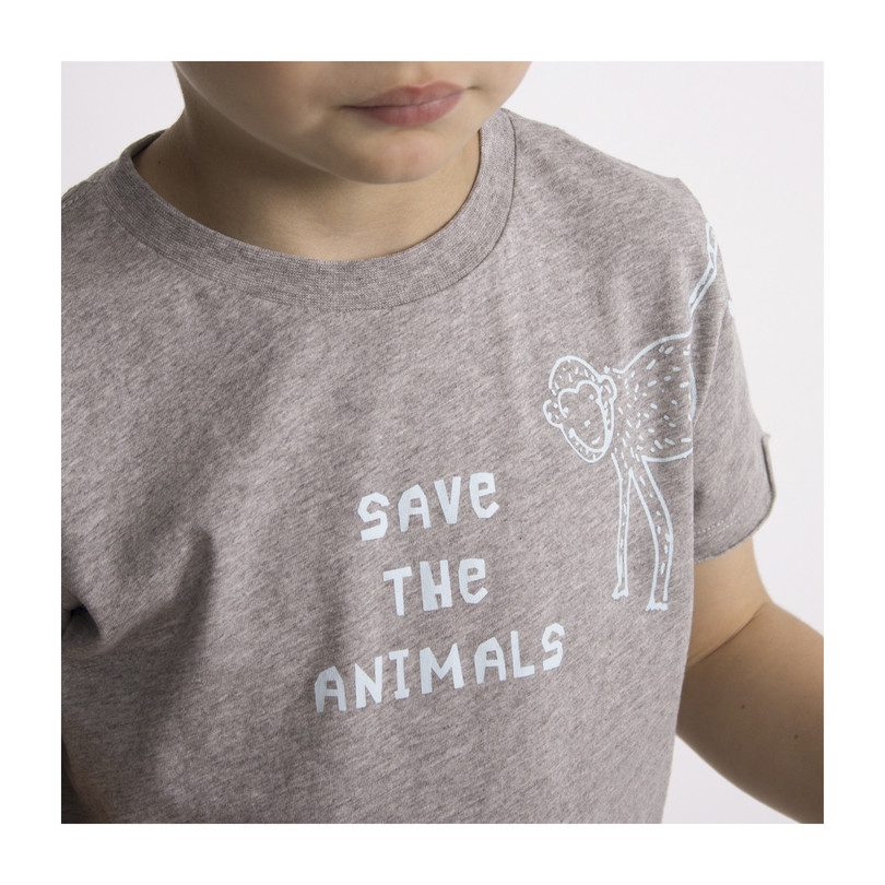 Save The Animals T-Shirt, High Rise Grey Save The Animals T-Shirt, High Rise Grey