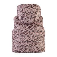 Printed Puffer Vest, Pink