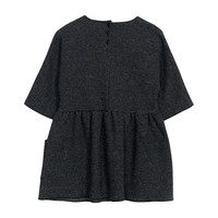 Dress with Pockets, Charcoal Tweed