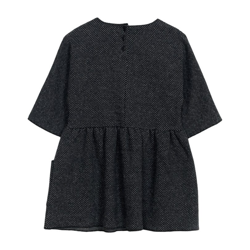 Dress with Pockets, Charcoal Tweed Dress with Pockets, Charcoal Tweed