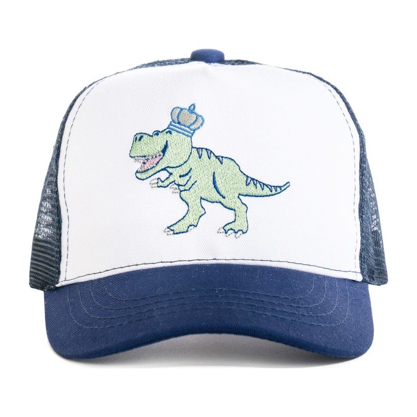 Dinosaur Kids Sun Hat, Navy - Maisonette