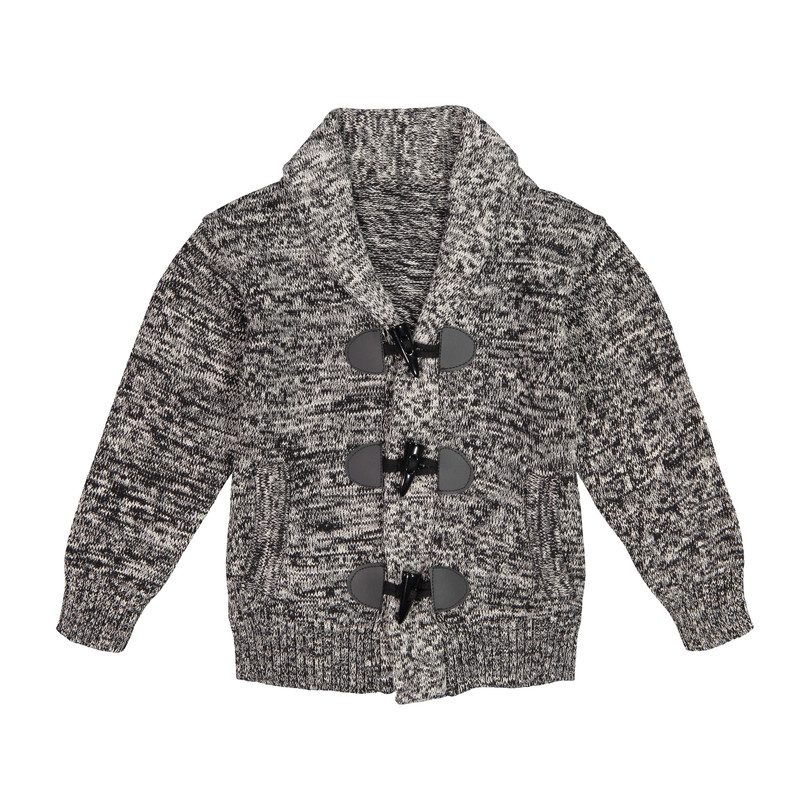 Toggle Cardigan, Medium Grey Toggle Cardigan, Medium Grey