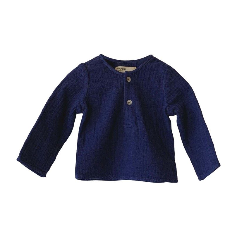 Baby Nico Kurta, Navy Baby Nico Kurta, Navy