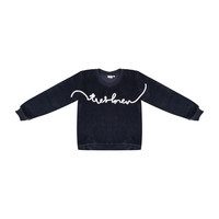 Velour Tres Bien Sweatshirt, Total Eclipse
