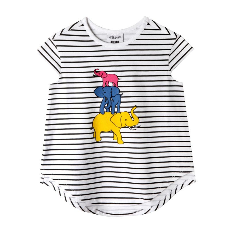 Animal Planet Mini Jungle Tee, Black Stripe Animal Planet Mini Jungle Tee, Black Stripe