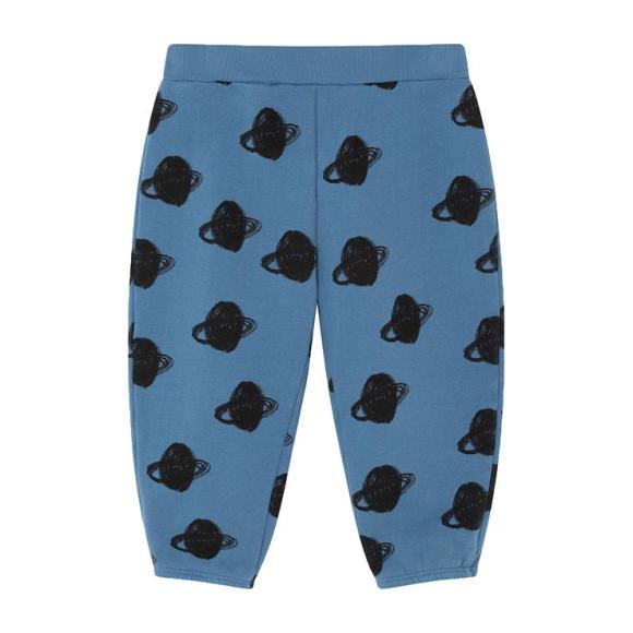 Baby Sweatpants With All-Over Saturn Print, Blue Baby Sweatpants With All-Over Saturn Print, Blue
