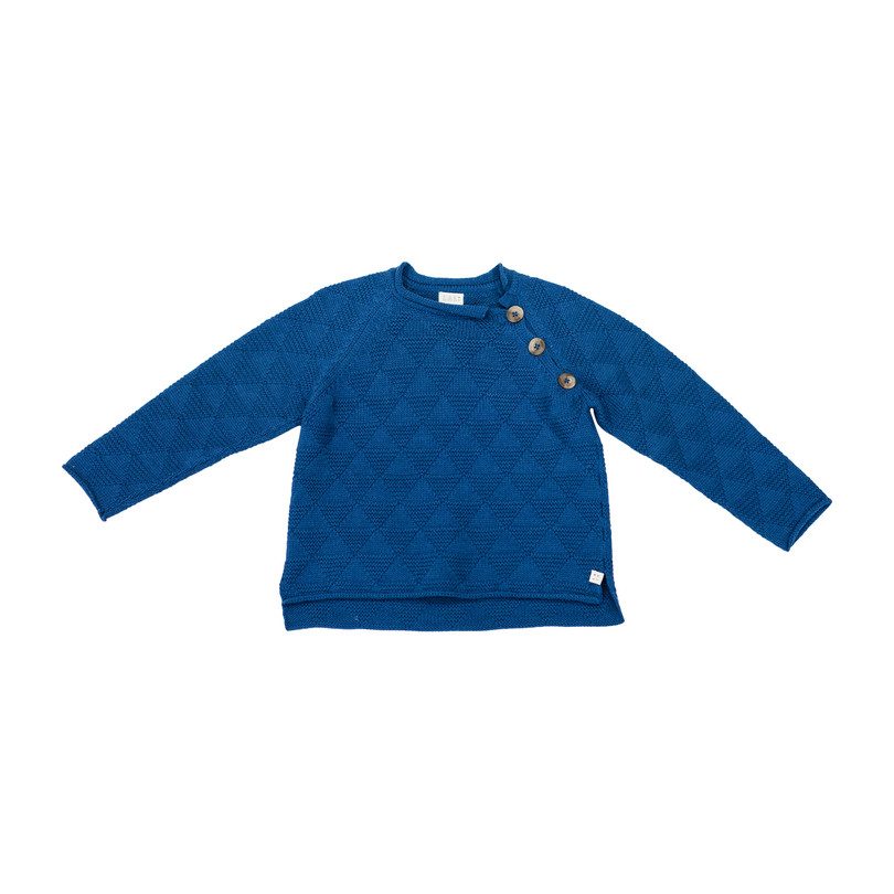 Boys Sweater, Blue Triangle Boys Sweater, Blue Triangle