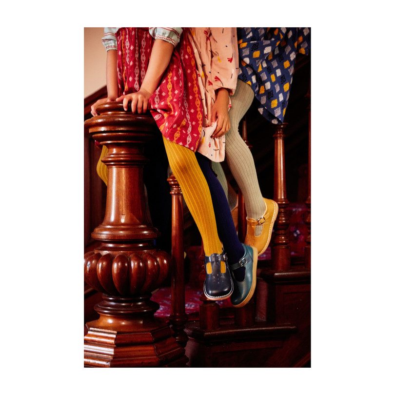 *Exclusive* Ribbed Cotton Tights, Sage *Exclusive* Ribbed Cotton Tights, Sage